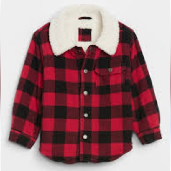 Gap toddler Plaid Fleece jacket 18-24mo - Picture 1 of 6